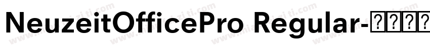 NeuzeitOfficePro Regular字体转换